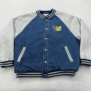 Vintage Walt Disney World Mickey Mouse 90s Denim Jacket Men's Large Embroidered